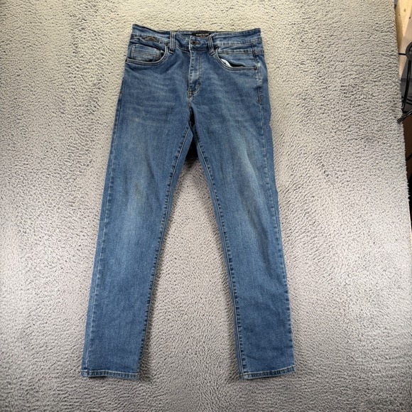 Kenneth Cole Other - Kenneth Cole Jeans Men's 32x32 Blue Cotton Denim Straight Faded Stretch Workwear
